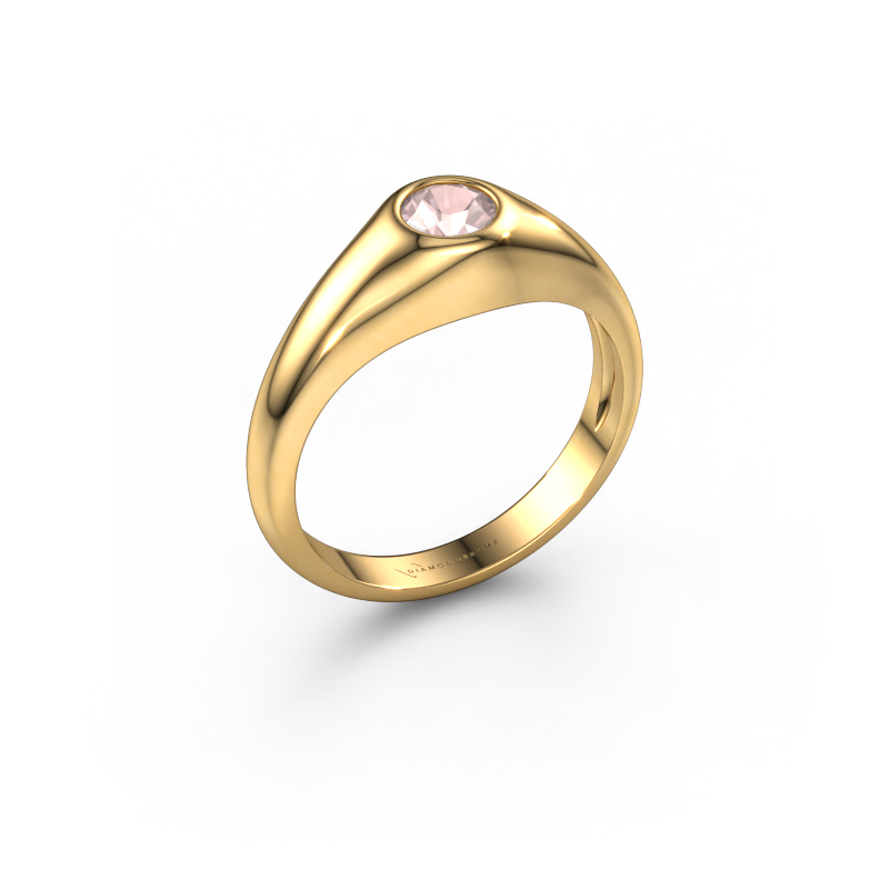 Image of Pinky ring Thorben 585 gold Morganite champagne 5 mm