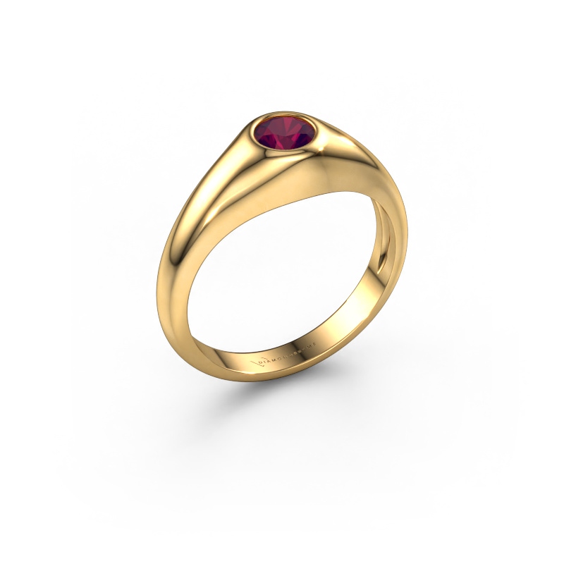 Bild von Pinky Ring Thorben 585 Gold Rhodolit 5 mm