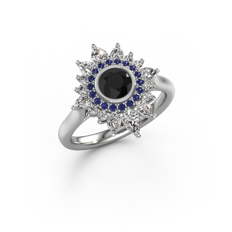 Bild von Verlobungsring Tianna 950 Platin Schwarz Diamant 1.836 crt