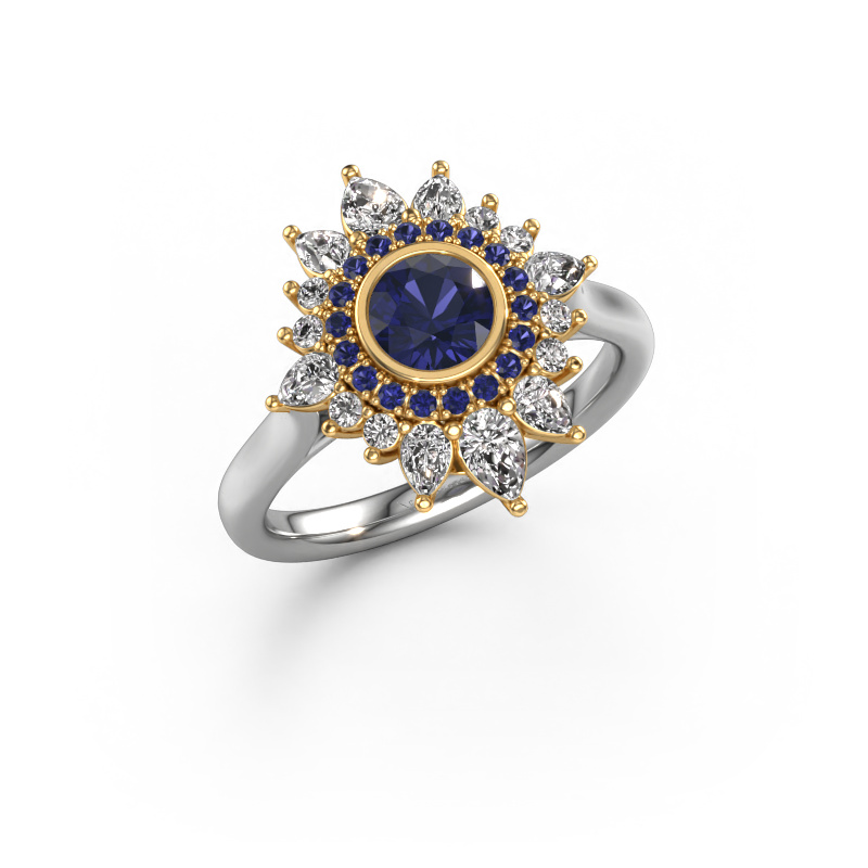 Image of Engagement ring Tianna 585 white gold Sapphire 5 mm