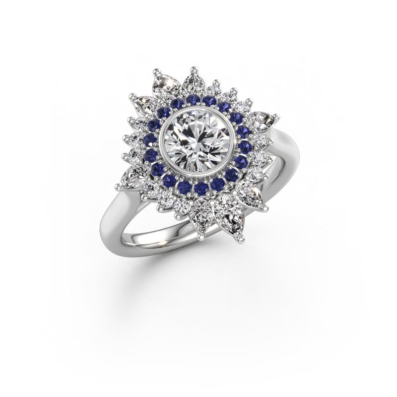 Immagine di Anello di fidanzamento Tianna 950 platino Diamante 1.984 crt
