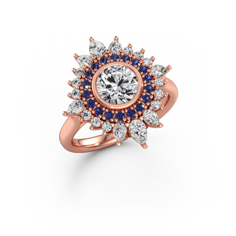 Bild av Förlovningsring Tianna 585 roséguld Labbodlad diamant 2.32 crt