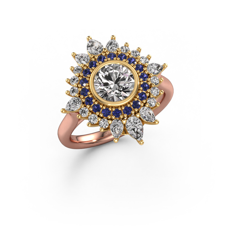 Image of Engagement ring Tianna 585 rose gold Diamond 2.32 crt