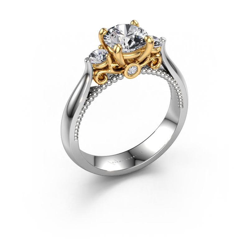 Bild von Verlobungsring Tiffani 585 Weißgold Lab-grown Diamant 1.24 crt