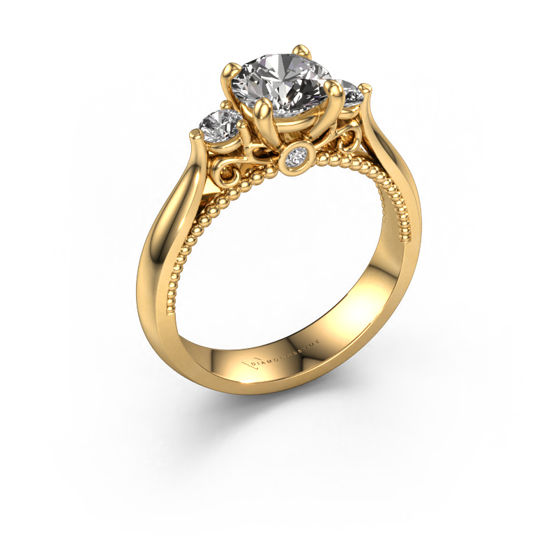 Image of Engagement ring Tiffani 585 gold Diamond 1.24 crt