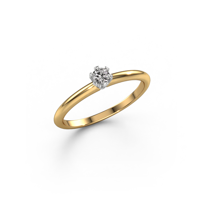 Image of Engagement ring Tiffy 1 585 gold Diamond 0.10 crt