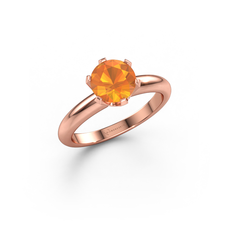 Bild av Förlovningsring Tiffy 1 585 roséguld Citrin 7 mm