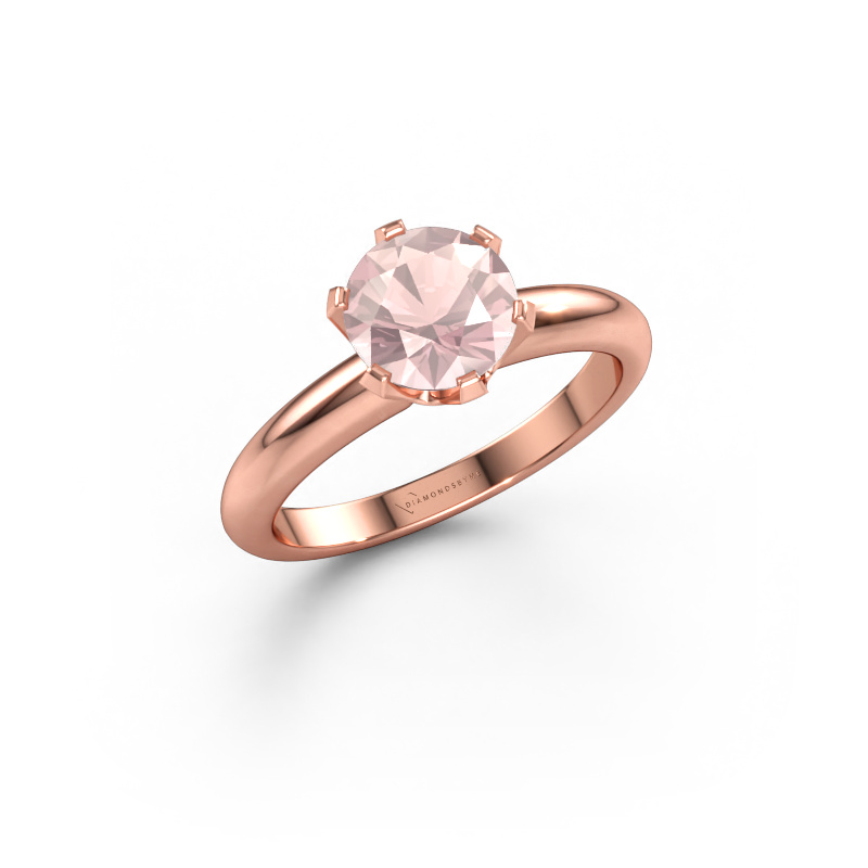 Immagine di Anello di fidanzamento Tiffy 1 585 oro rosa Morganite champagne 7 mm