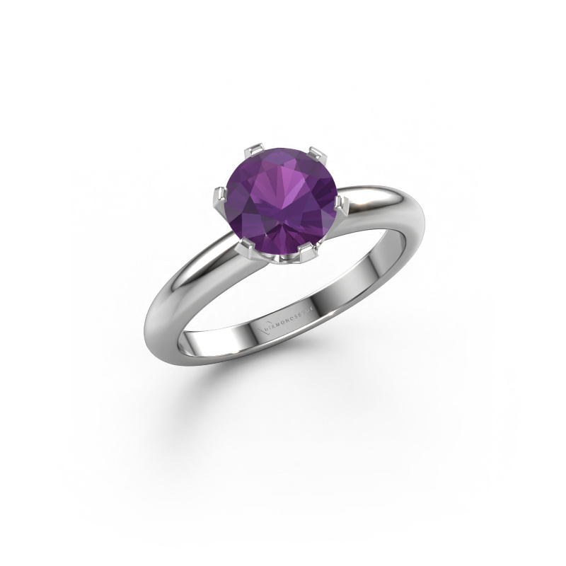 Image of Engagement ring Tiffy 1 950 platinum Amethyst 7 mm