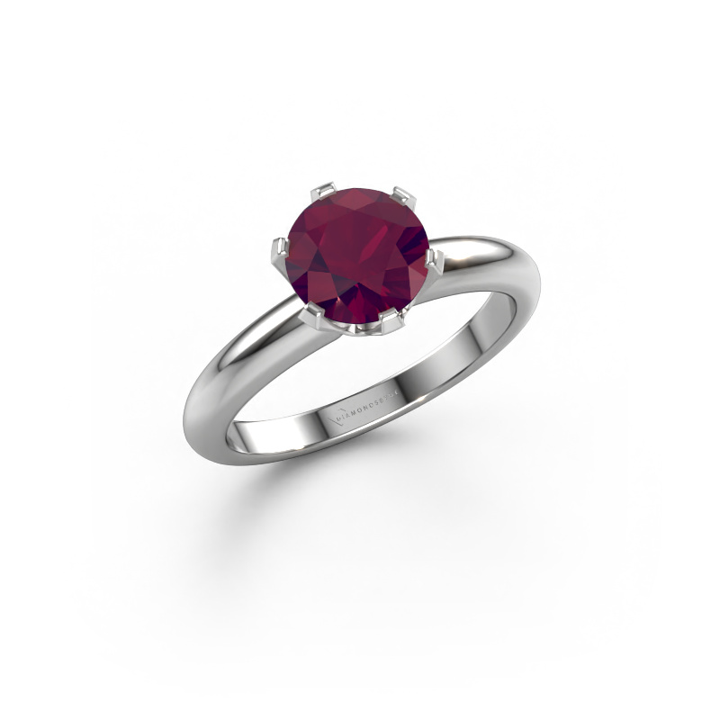 Image of Engagement ring Tiffy 1 950 platinum Rhodolite 7 mm