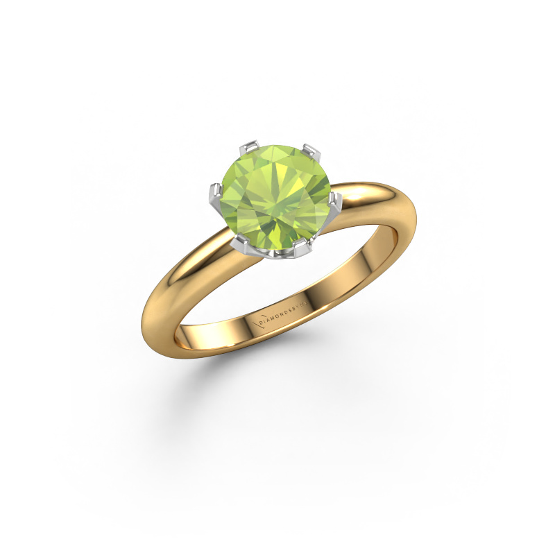 Bild von Verlobungsring Tiffy 1 585 Gold Peridot 7 mm