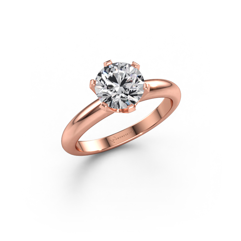 Immagine di Anello di fidanzamento Tiffy 1 585 oro rosa Diamante 1.50 crt