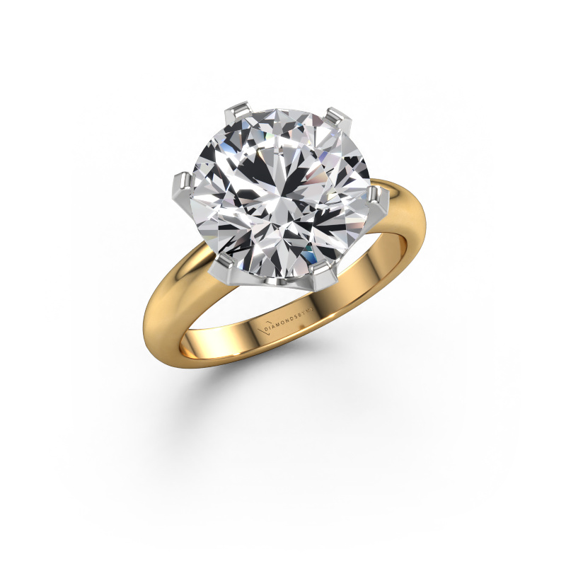 Image of Engagement ring Tiffy 1 585 gold Lab grown diamond 5.00 crt