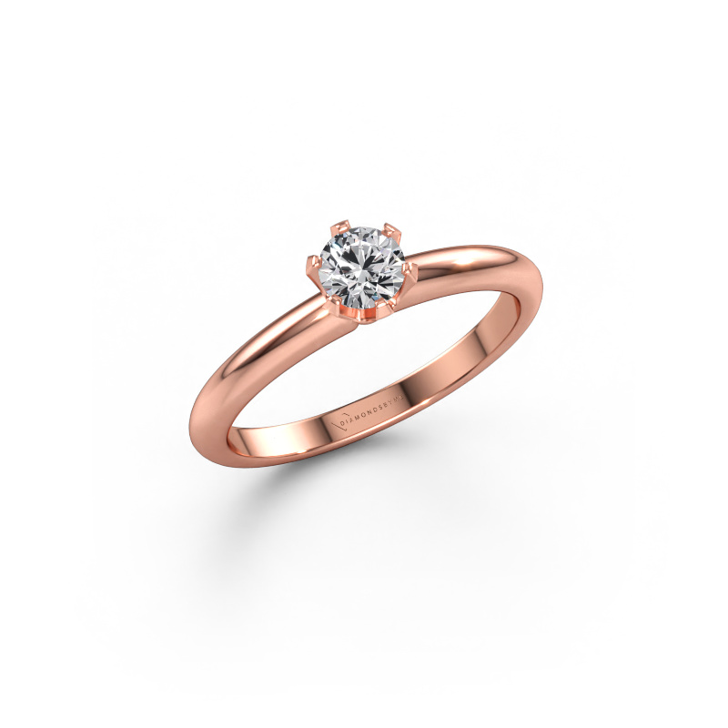 Bild av Förlovningsring Tiffy 1 585 roséguld Diamant 0.30 crt