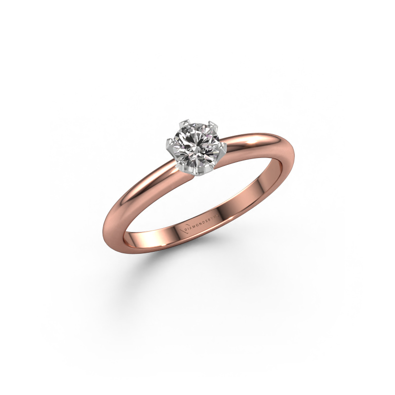 Bild von Verlobungsring Tiffy 1 585 Roségold Diamant 0.30 crt