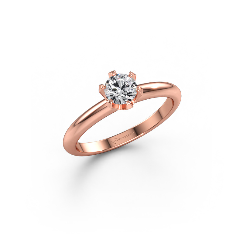 Immagine di Anello di fidanzamento Tiffy 1 585 oro rosa Diamante lab grown 0.40 crt