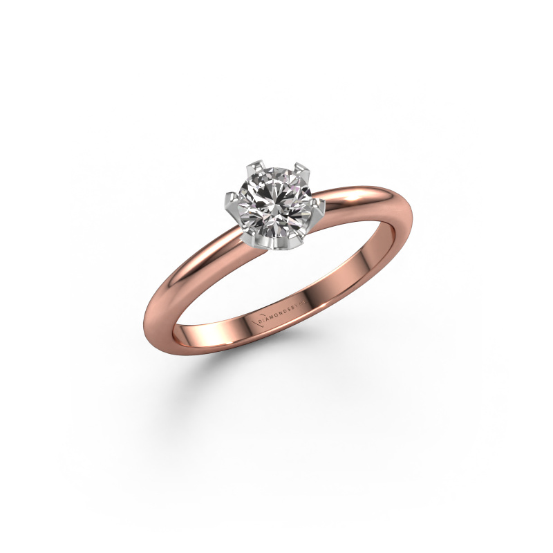 Afbeelding van Verlovingsring Tiffy 1 585 rosé goud Diamant 0.40 crt