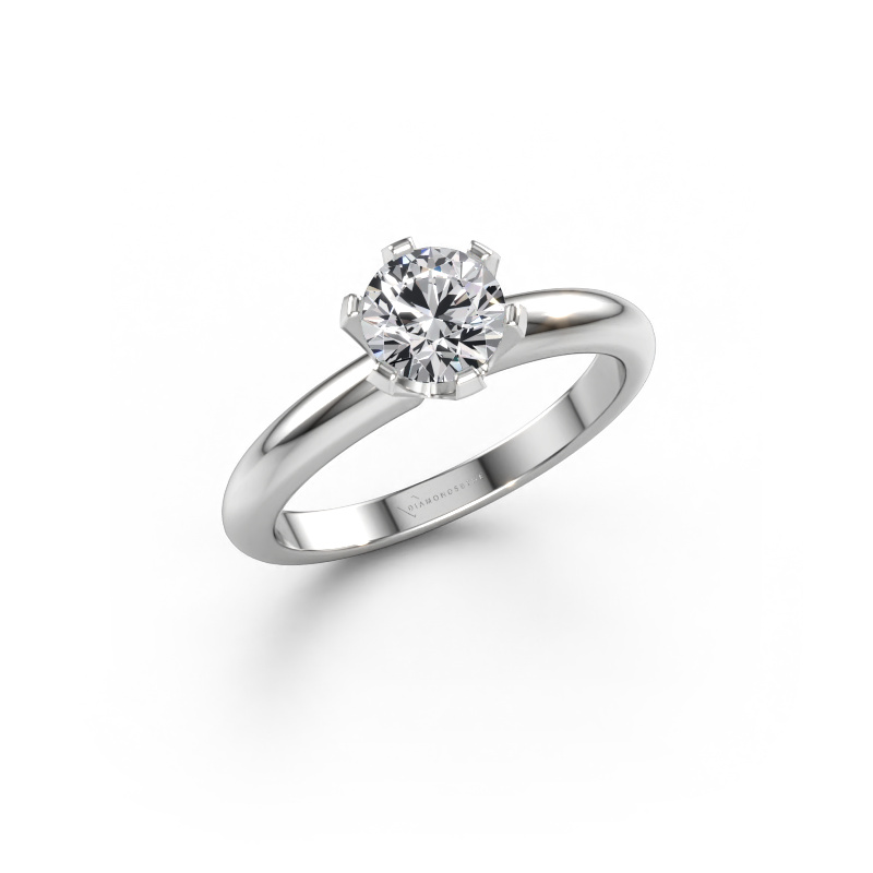 Immagine di Anello di fidanzamento Tiffy 1 950 platino Diamante lab grown 0.70 crt