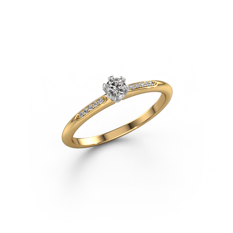 Bild von Verlobungsring Tiffy 2 585 Gold Diamant 0.14 crt