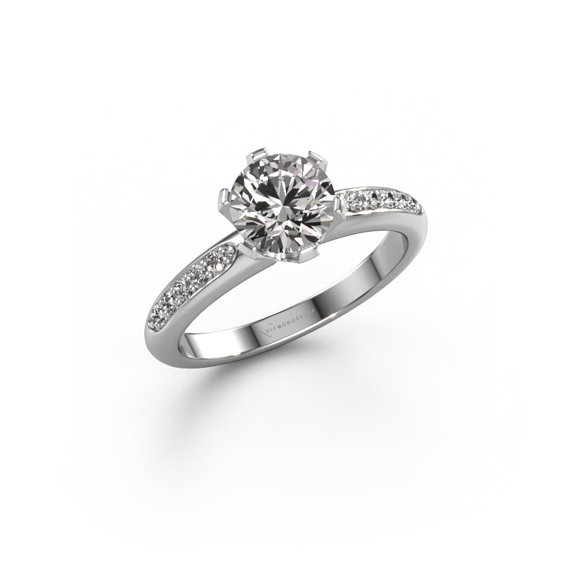 Image of Engagement ring Tiffy 2 950 platinum Diamond 1.12 crt