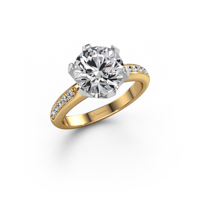 Image of Engagement ring Tiffy 2 585 gold Lab grown diamond 2.68 crt