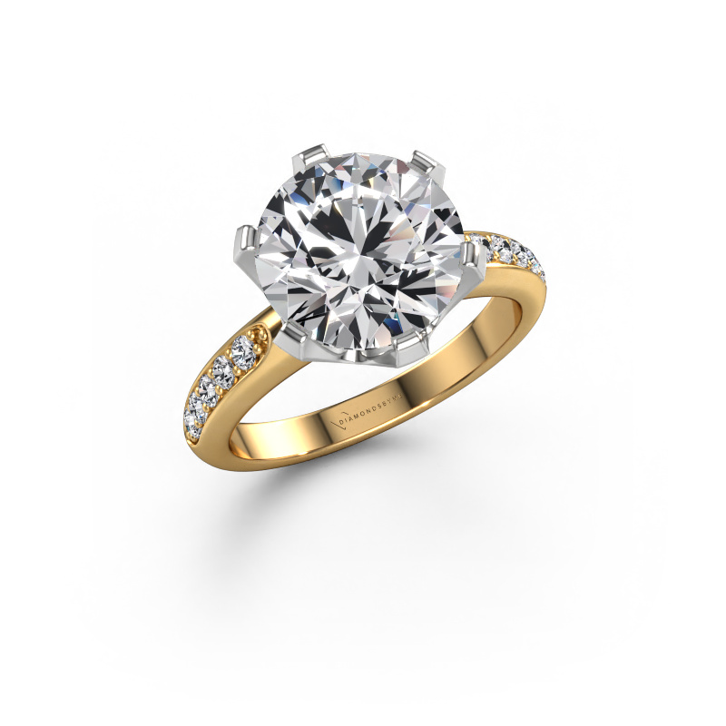 Image of Engagement ring Tiffy 2 585 gold Lab grown diamond 4.20 crt