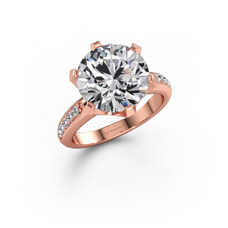 Immagine di Anello di fidanzamento Tiffy 2 585 oro rosa Diamante lab grown 5.20 crt
