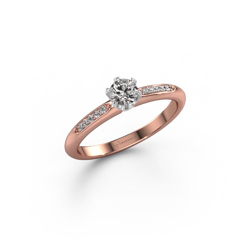 Bild von Verlobungsring Tiffy 2 585 Roségold Diamant 0.317 crt
