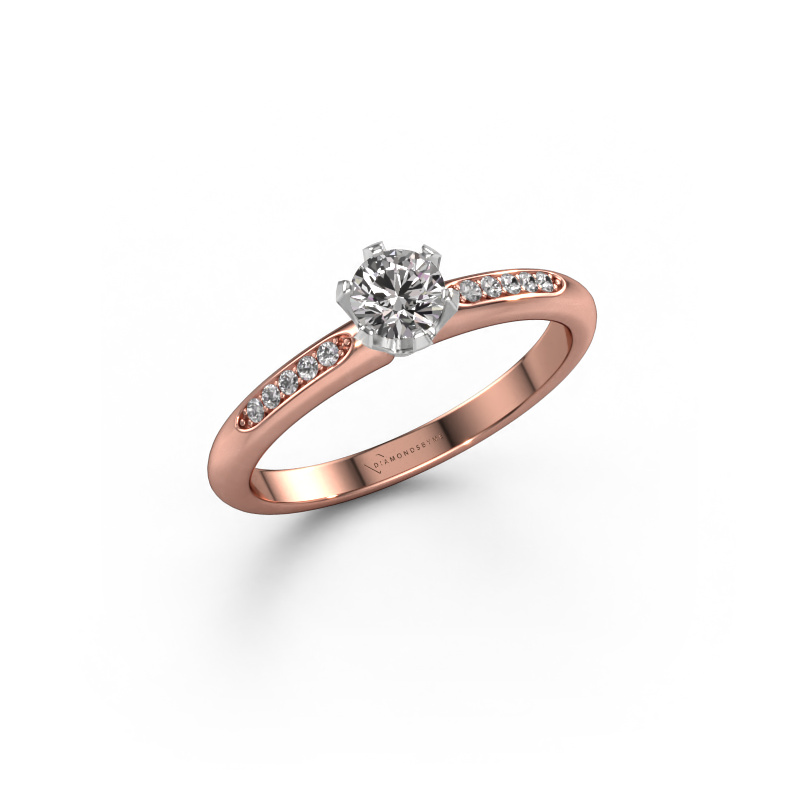 Bild von Verlobungsring Tiffy 2 585 Roségold Diamant 0.367 crt