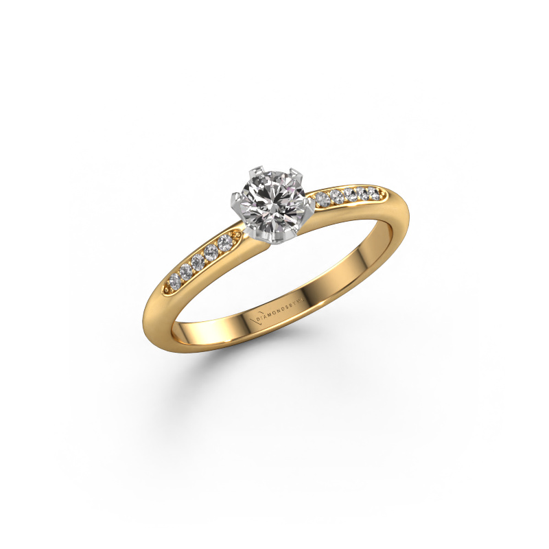Image of Engagement ring Tiffy 2 585 gold Diamond 0.367 crt