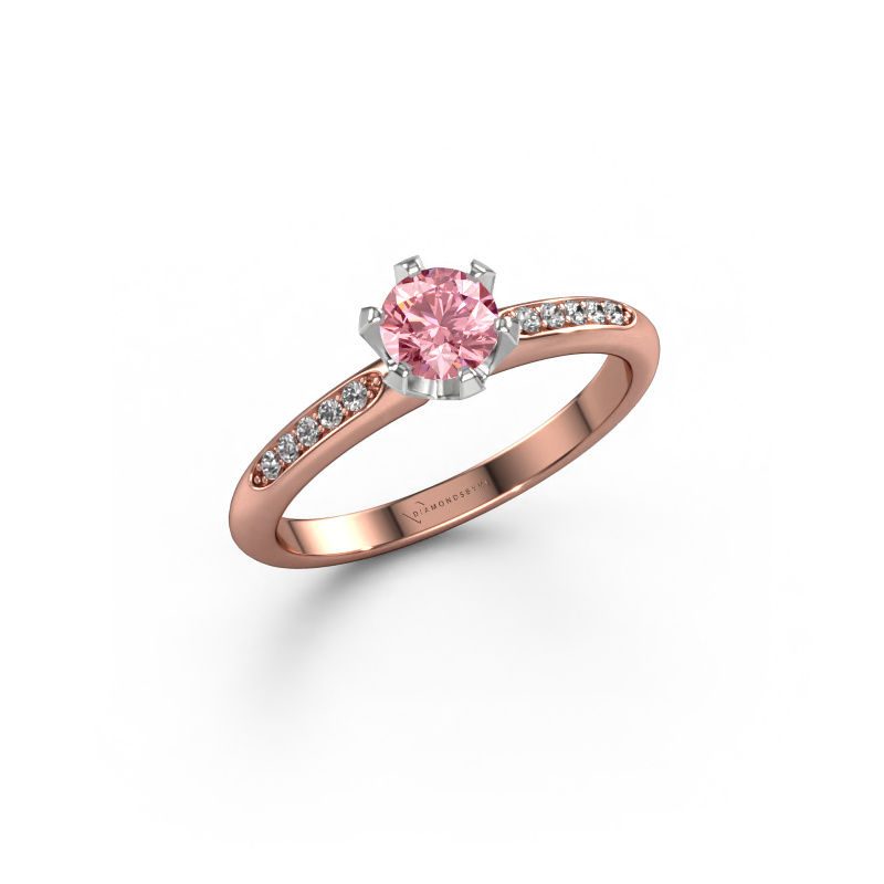 Bild von Verlobungsring Tiffy 2 585 Roségold Rosa Labordiamant 4.7 mm