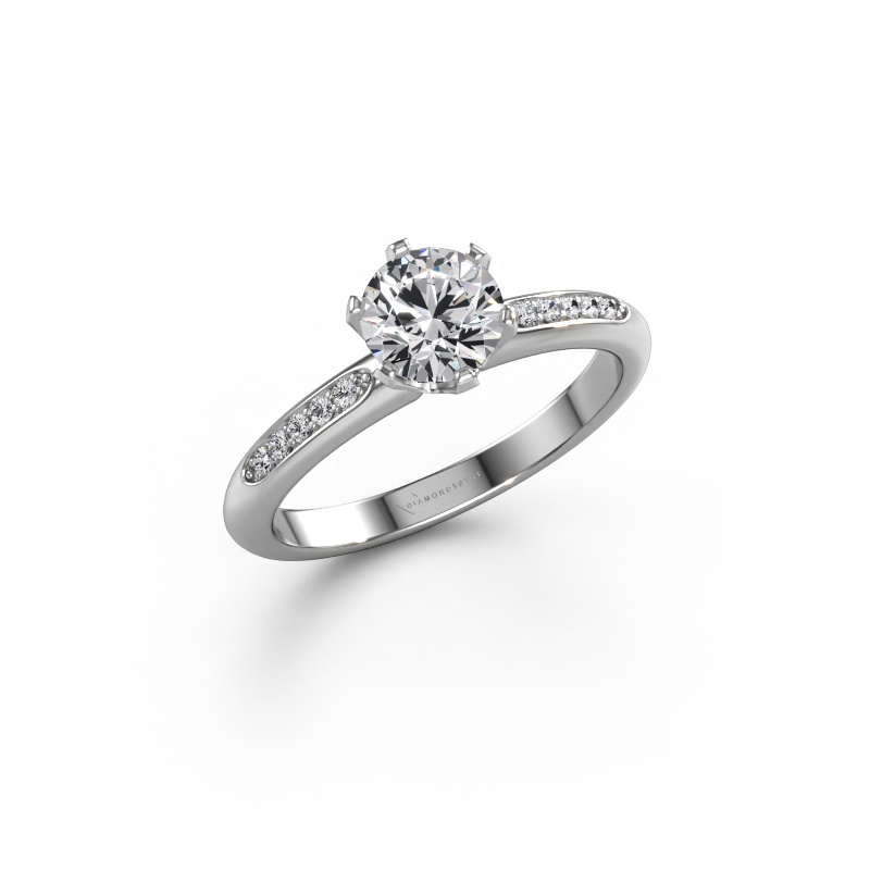 Bild von Verlobungsring Tiffy 2 950 Platin Diamant 0.775 crt