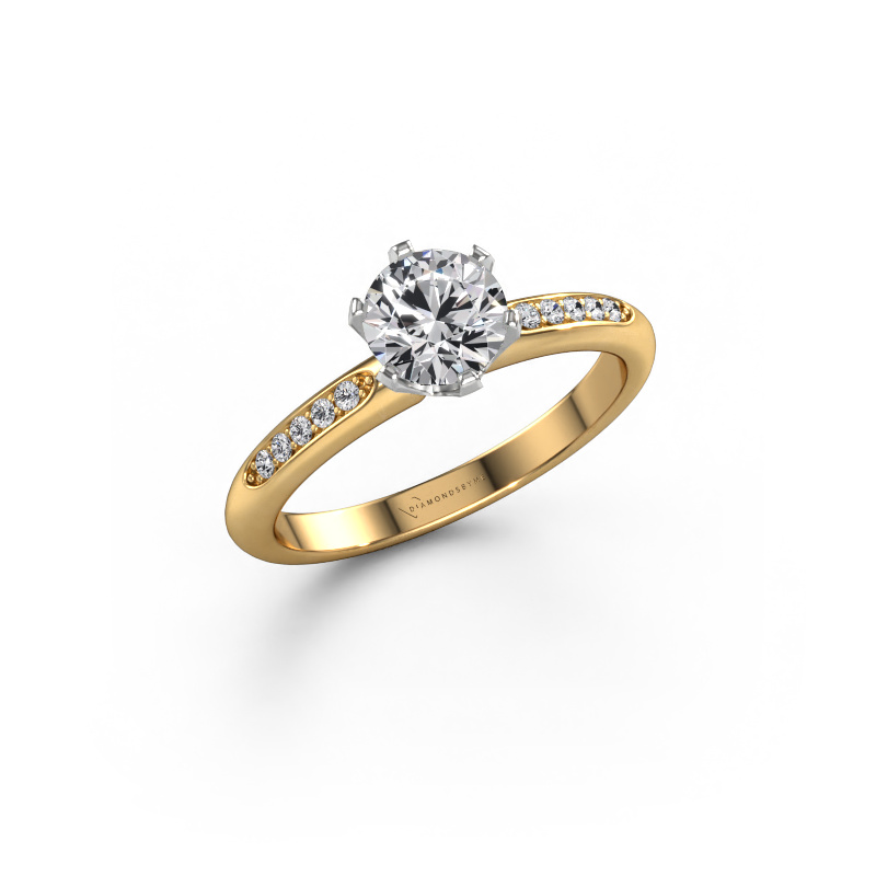 Image of Engagement ring Tiffy 2 585 gold Diamond 0.775 crt
