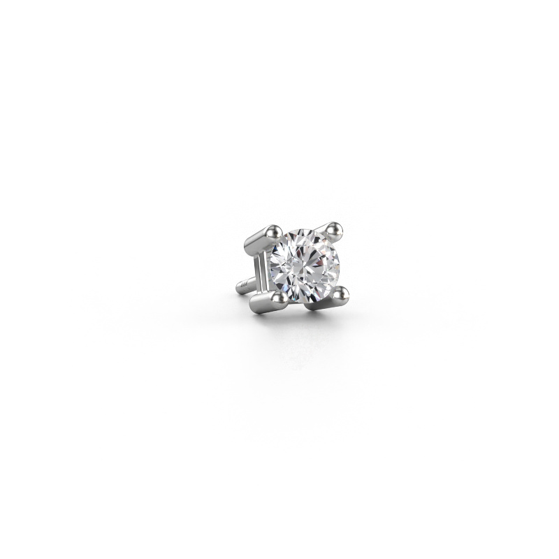 Image de Boucle d'oreille homme Tijmen 585 or blanc Diamant 0.50 crt