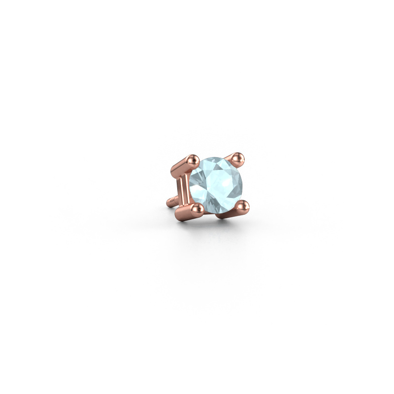 Bild von Männer Ohrstecker Tijmen 585 Roségold Aquamarin 5.7 mm