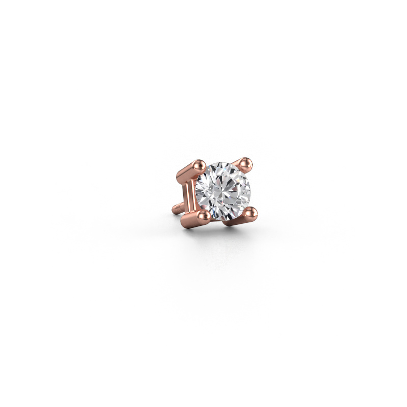 Bild von Männer Ohrstecker Tijmen 585 Roségold Custom diamant 5.7 mm