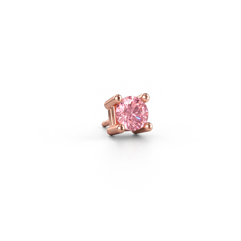 Immagine di Orecchino da uomo Tijmen 585 oro rosa Diamante lab grown rosa 5.7 mm