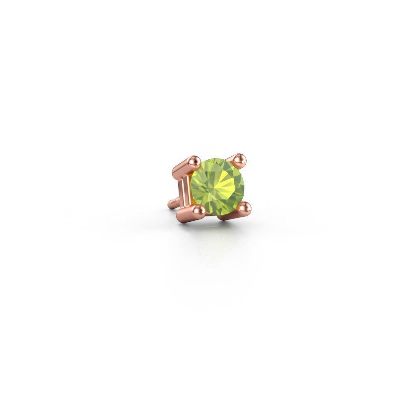 Bild av örhänge för män Tijmen 585 roséguld Peridot 5.7 mm