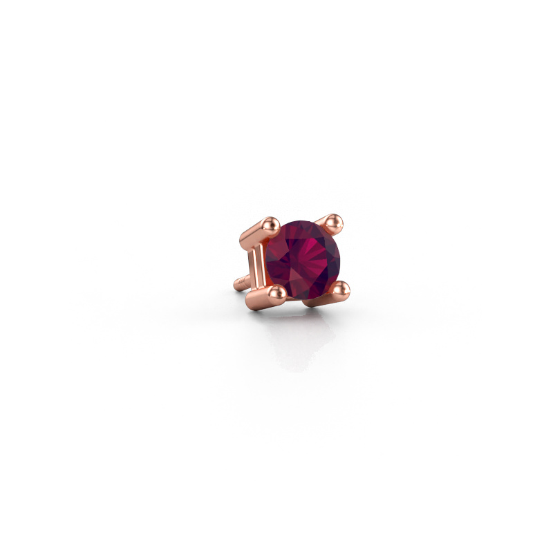Immagine di Orecchino da uomo Tijmen 585 oro rosa Rodolite 5.7 mm