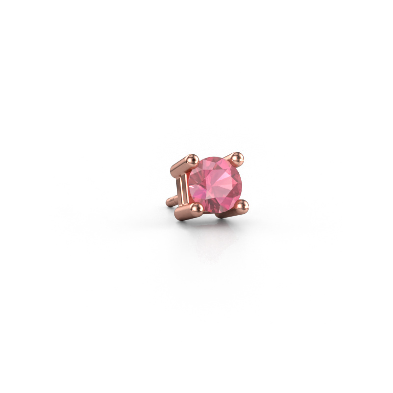 Bild von Männer Ohrstecker Tijmen 585 Roségold Turmalin rosa 5.7 mm