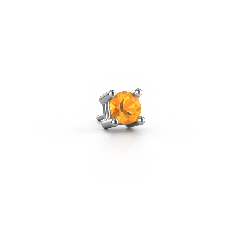 Bild von Männer Ohrstecker Tijmen 585 Weißgold Citrin 5.7 mm