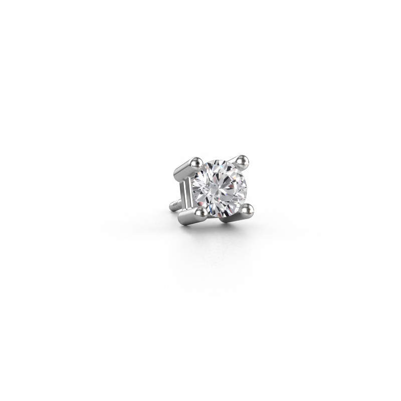 Image of Men's earring Tijmen 585 white gold Diamond 0.70 crt