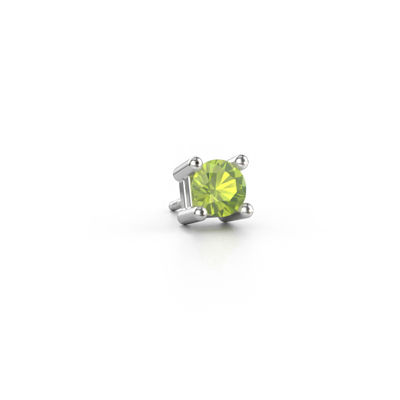 Immagine di Orecchino da uomo Tijmen 585 oro bianco Peridoto 5.7 mm