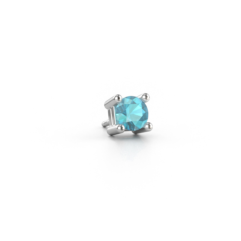 Immagine di Orecchino da uomo Tijmen 950 platino Topazio blu 5.7 mm