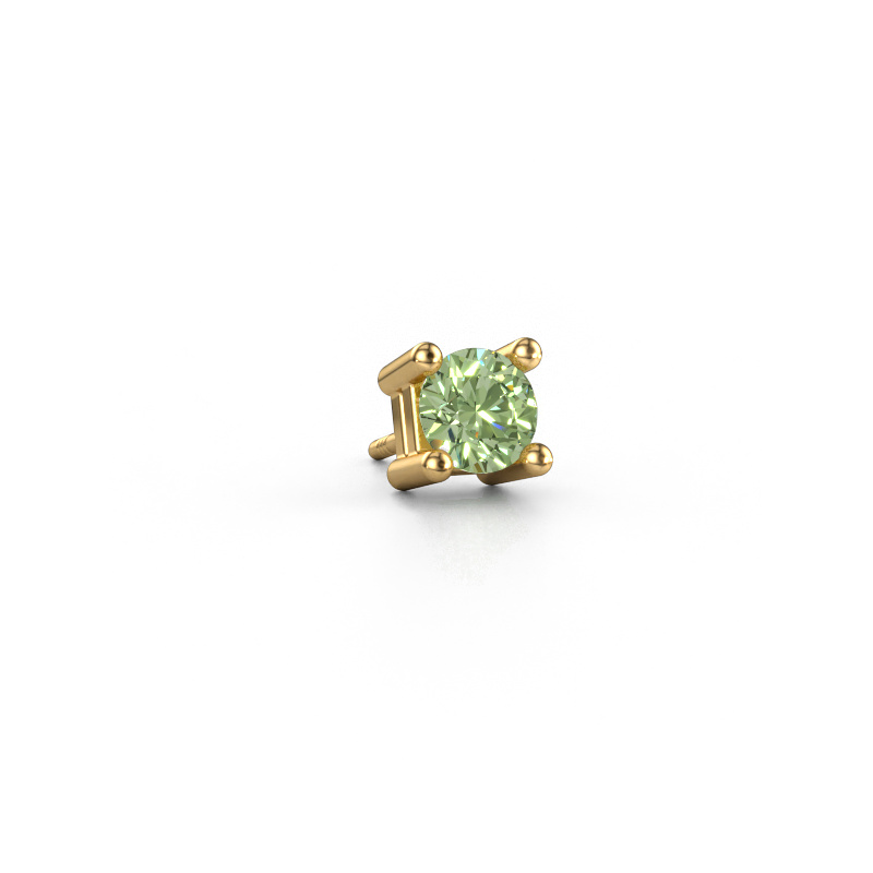 Bild von Männer Ohrstecker Tijmen 585 Gold Grüner Labor-Diamant 5.7 mm