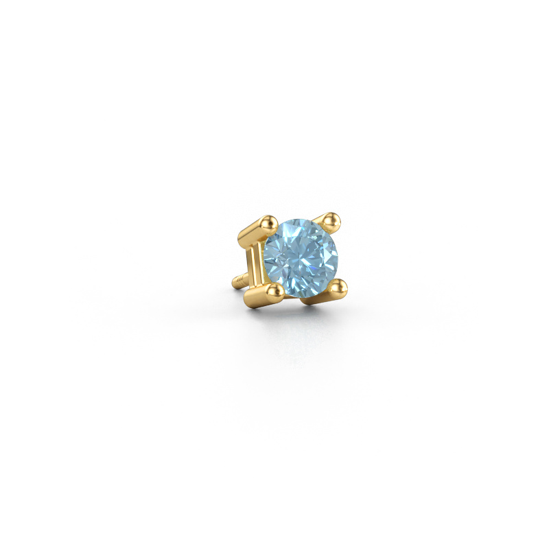 Immagine di Orecchino da uomo Tijmen 585 oro Diamante lab grown blu 5.7 mm