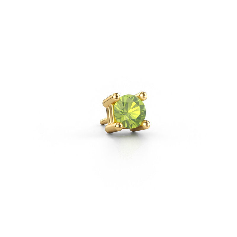 Bild av örhänge för män Tijmen 585 gult guld Peridot 5.7 mm