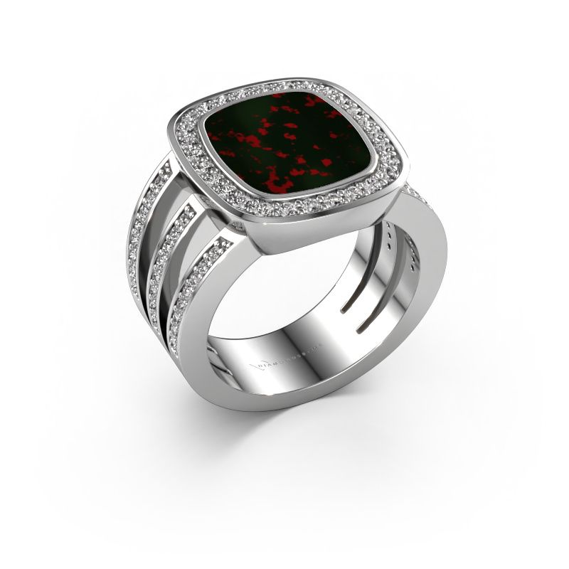 Bild von Siegelring Tijn 950 Platin Heliotrop 13x11 mm