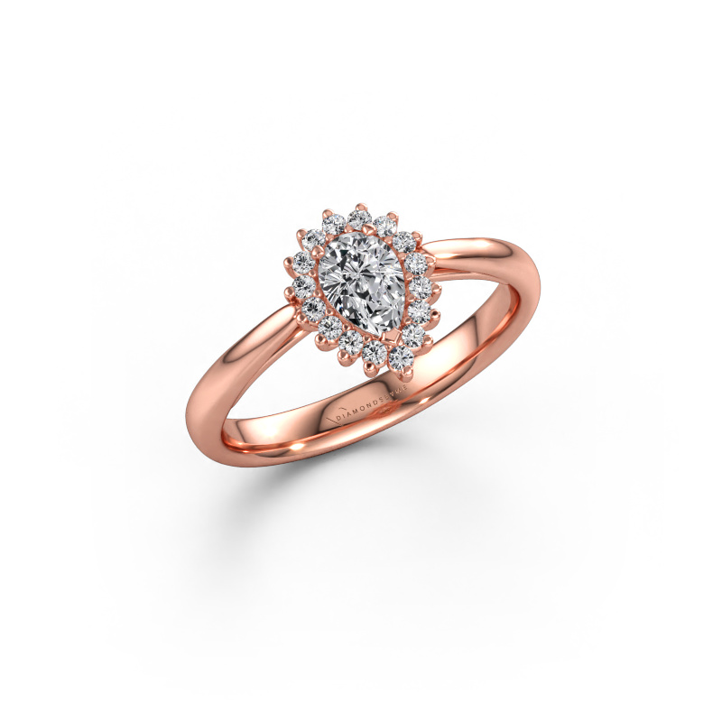 Immagine di Anello di fidanzamento Tilly per 1 585 oro rosa Diamante 0.57 crt