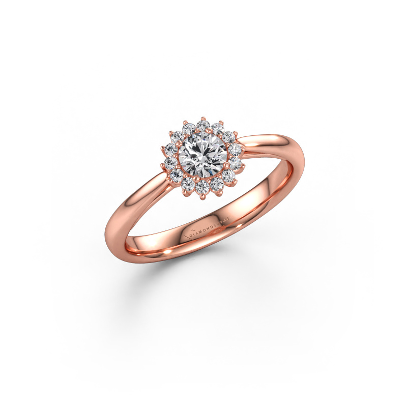 Bild av Förlovningsring Tilly RND 1 585 roséguld Diamant 0.355 crt